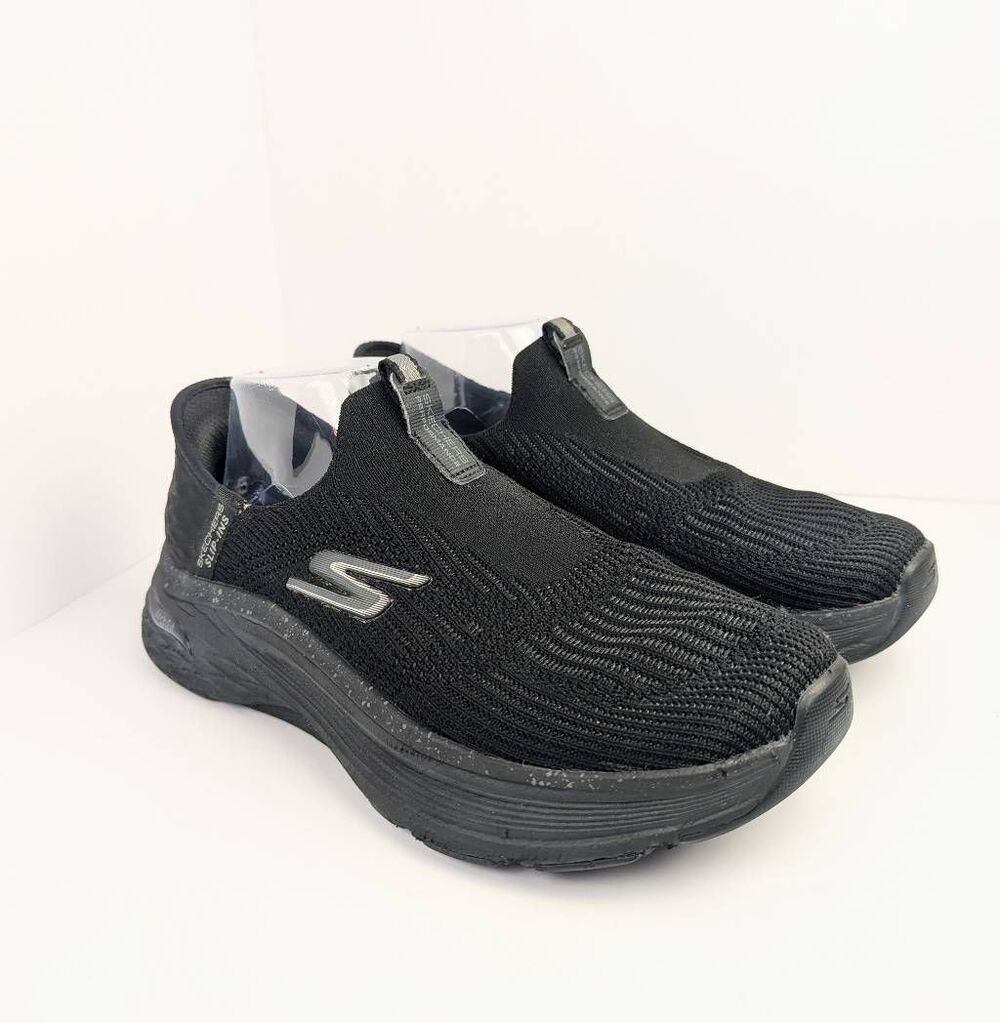 Skechers Black slip-ins archfit stretch knit slip on sneakers women's 9